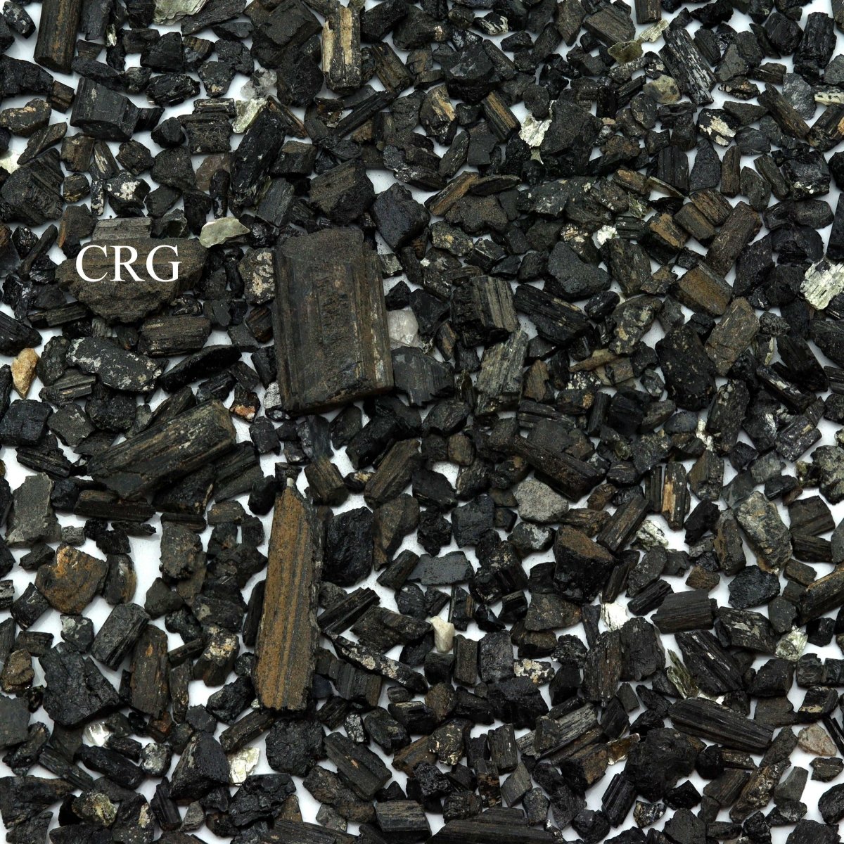 Rough Black Tourmaline Unpolished Chips (15 Kilograms) Size 0.25 to 2 Inches Bulk Wholesale Lot Crystal Gemstone