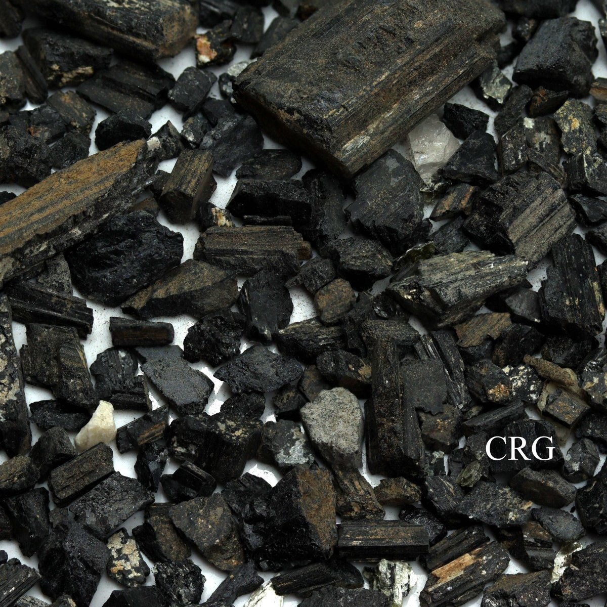 Rough Black Tourmaline Unpolished Chips (15 Kilograms) Size 0.25 to 2 Inches Bulk Wholesale Lot Crystal Gemstone