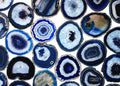 Blue Agate Slice Size #5 (5 To 5.5 Inches) (1 Piece)