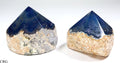 Blue Agate Top Polished Point with Cut Base (1 Piece) Size 2 to 4 Inches Crystal Gemstone Decor