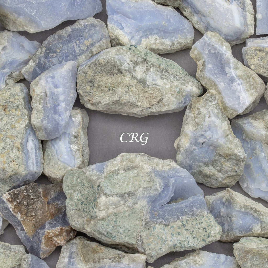 Blue Lace Agate Rough Pieces Size 1.5 to 2.5 Inches Wholesale Raw Crystals Minerals Gemstones