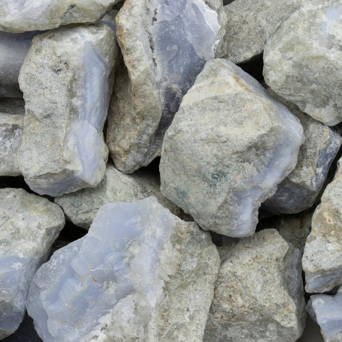 Blue Lace Agate Rough Pieces Size 1.5 to 2.5 Inches Wholesale Raw Crystals Minerals Gemstones