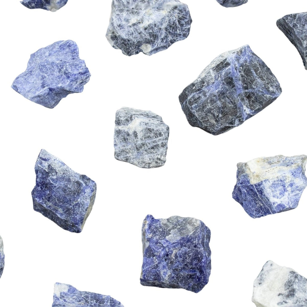 Blue Sodalitic Quartz Rough (Size 1 To 2 Inches) Wholesale Raw Crystals Minerals Gemstones