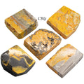 Bumblebee Jasper Polished Slabs (1 Kilogram) Size 2 to 4 Inches Bulk Wholesale Lot Crystals