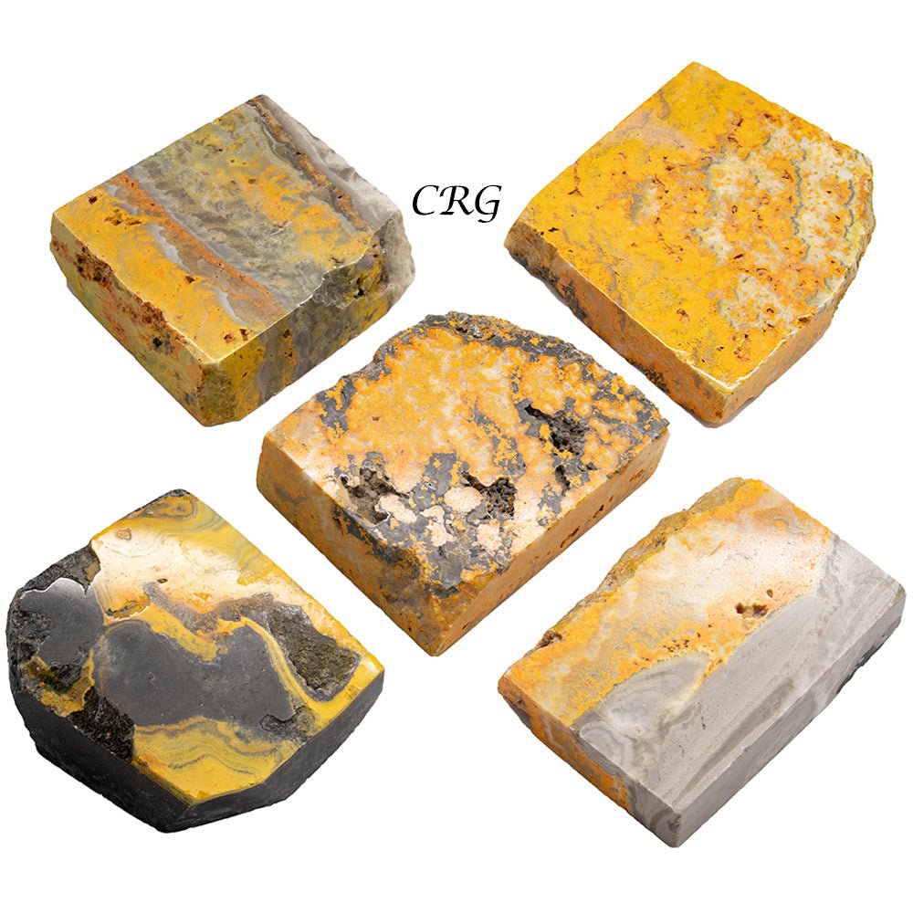 Bumblebee Jasper Polished Slabs (1 Kilogram) Size 2 to 4 Inches Bulk Wholesale Lot Crystals