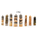 Bumblebee Jasper Polished Towers (1 Kilogram) Size 2.5 to 4.5 Inches Bulk Wholesale Lot Crystal Tower Points