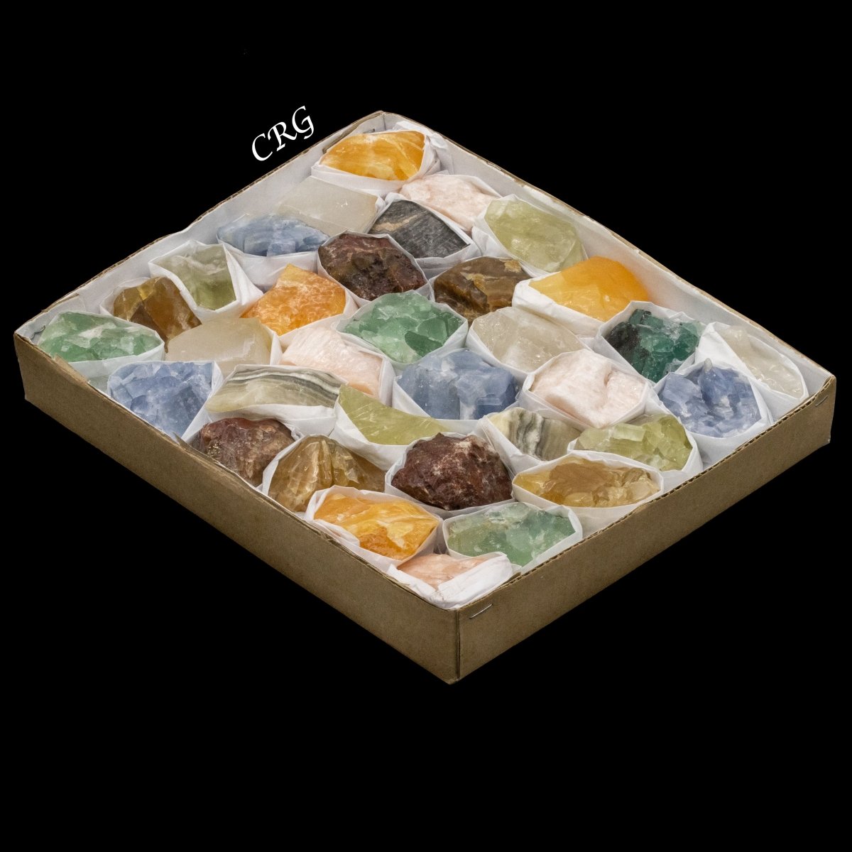 Calcite Colorful Assortment Large Flat (Size 1.5 to 3.5 Inches) Bulk Wholesale Flat Crystals