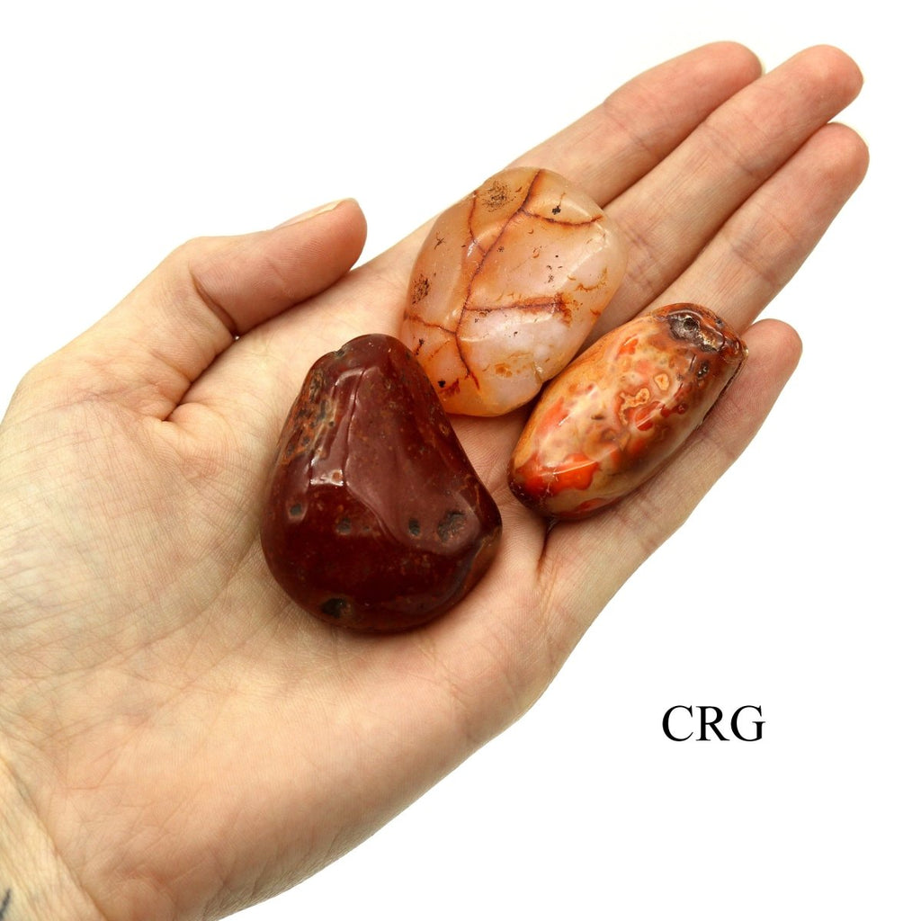 Carnelian Agate Tumbled Bulk Wholesale Lot (Size 20 to 50 mm)