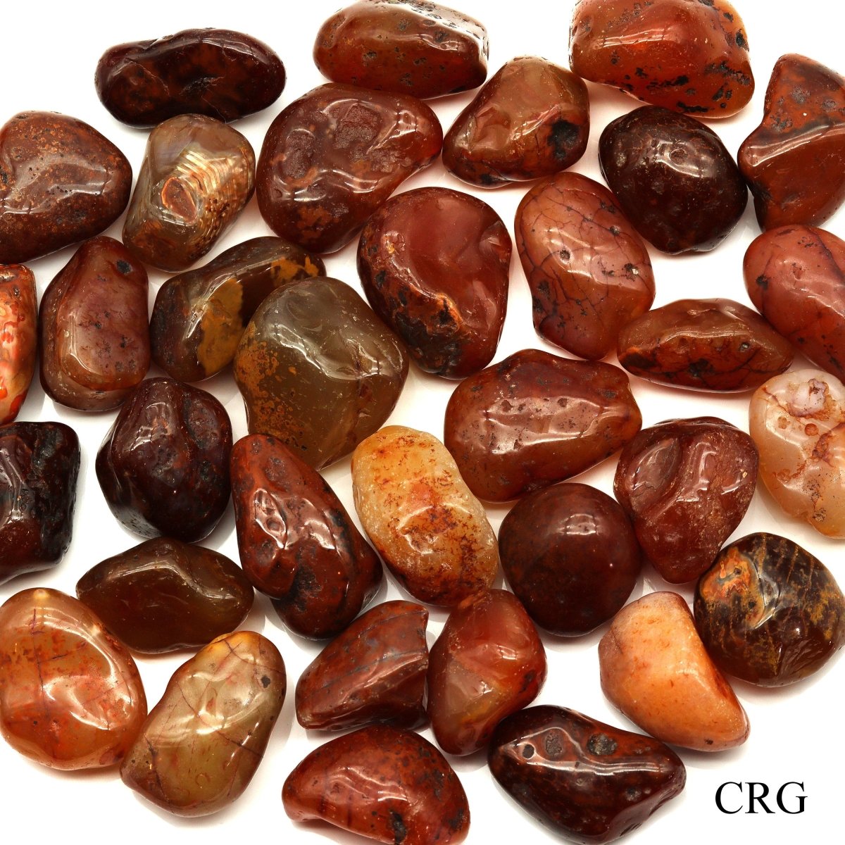 Carnelian Agate Tumbled Bulk Wholesale Lot (Size 20 to 50 mm)