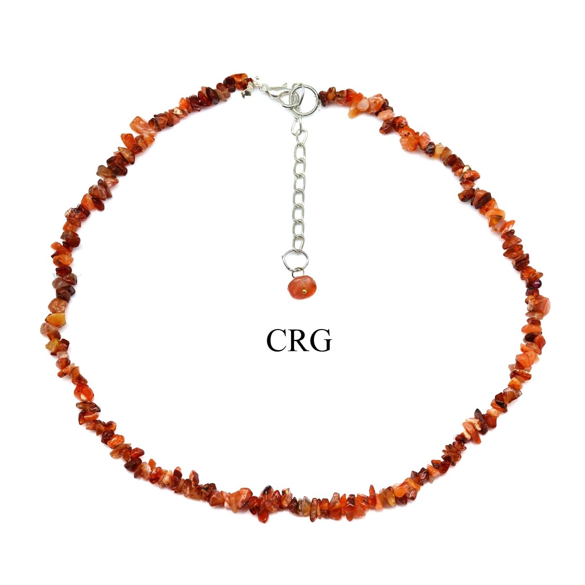 Carnelian Strand Chip Choker Necklace (16 Inches) (4 Pieces)