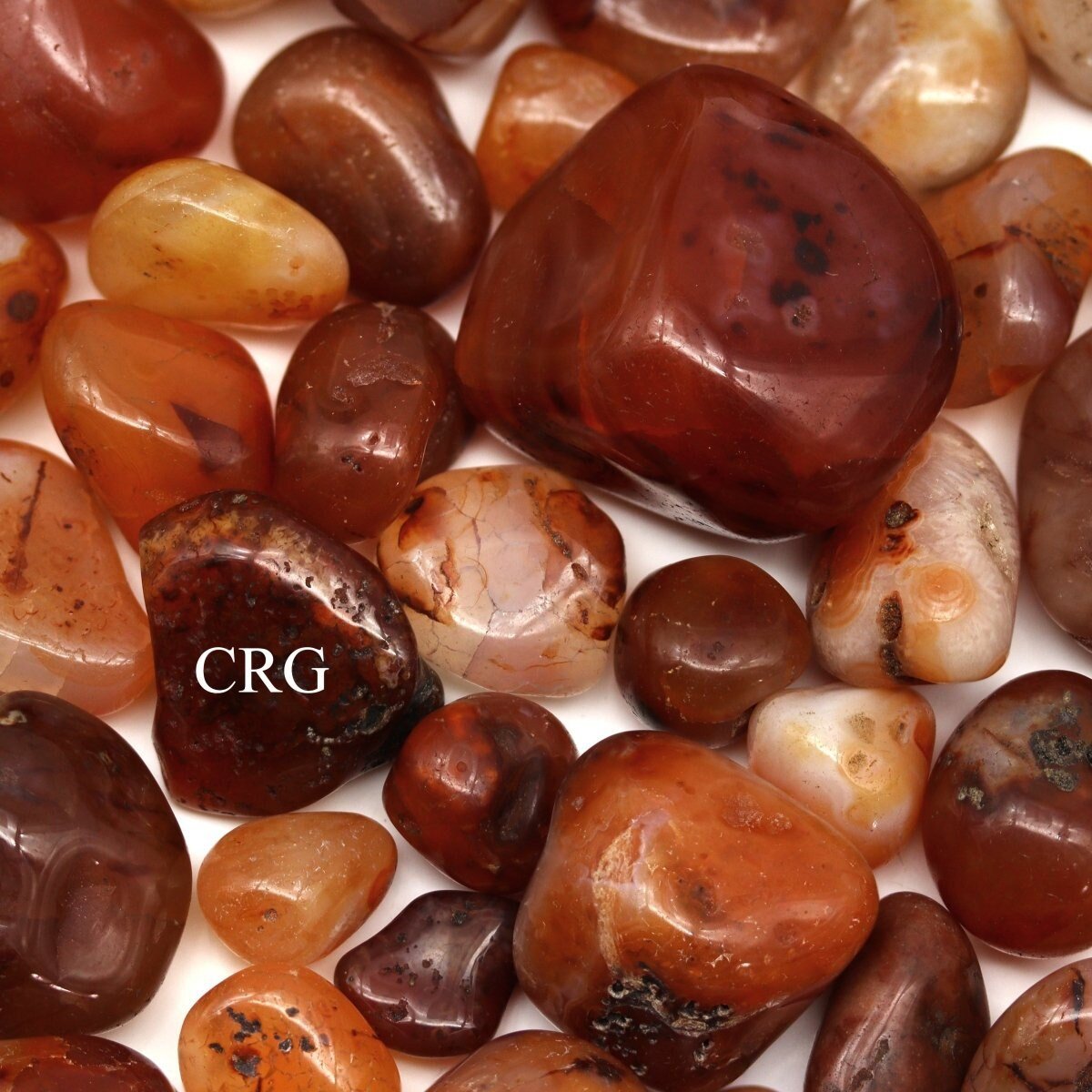 Carnelian Tumbled Pieces (Size 0.25 to 1.5 Inches) Crystals Minerals Gemstones