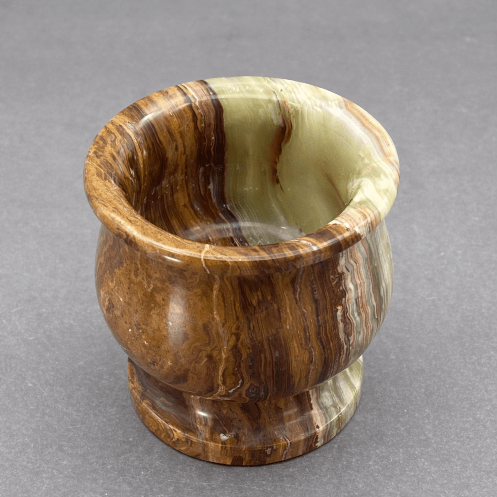 Carved Onyx Mortar and Pestle (1 Piece)
