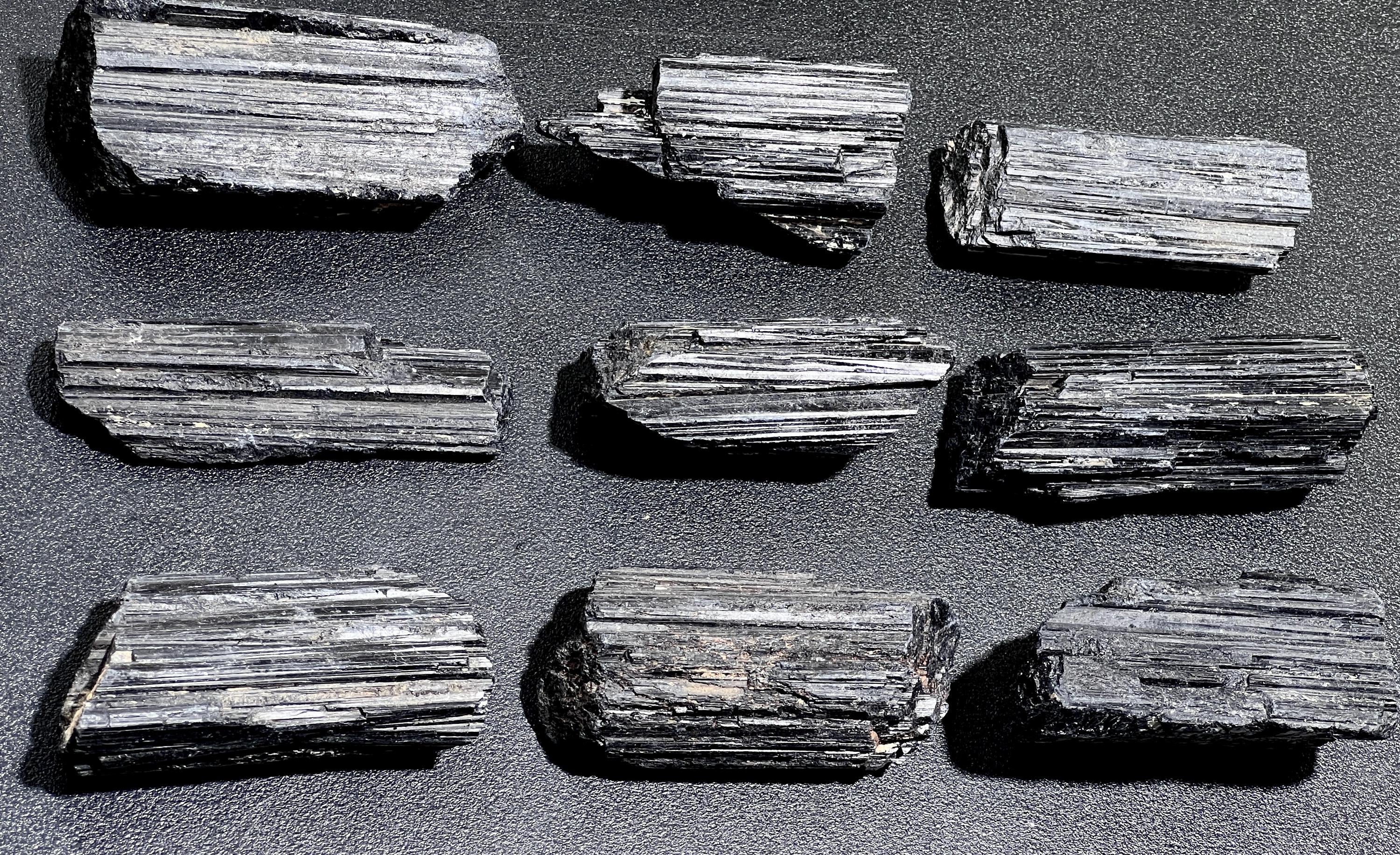 Large Black Tourmaline Crystals (1-3 Inches)(By The Piece Or Pound) Rough Raw Gemstone Home Decor