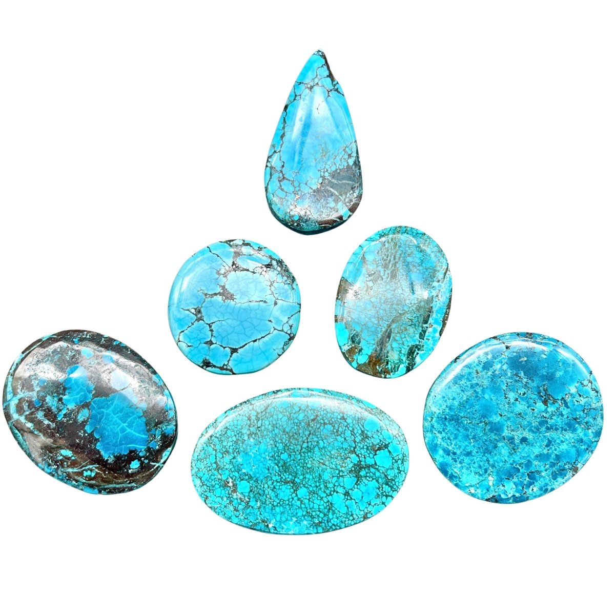 Chrysocolla Cabochons (75 Gram Lot) Jewelry Making Cabs Random Shapes And Sizes