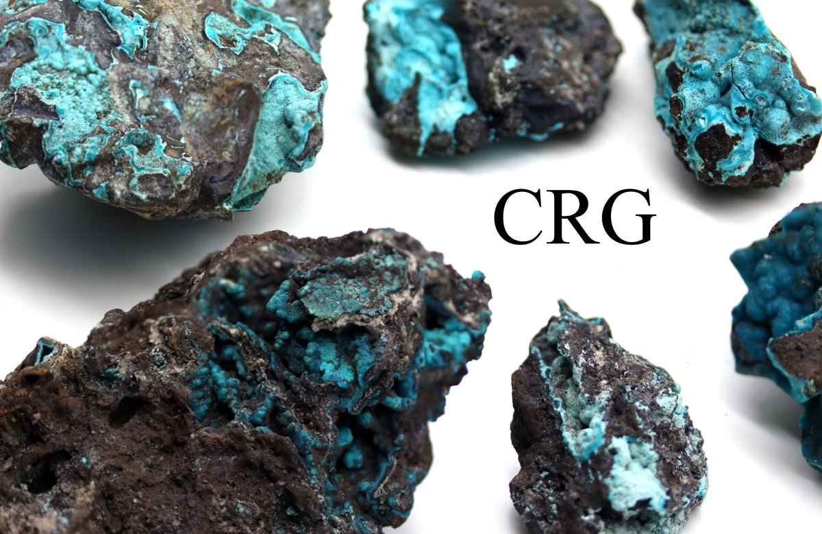 Rough Chrysocolla Druzy (1 Pound) Size 30 to 75 mm Bulk Wholesale Lot Crystal Minerals