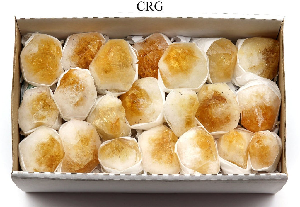 Citrine Points Large Extra Quality Medium Flat (1 Flat) Size 70 to 85 mm Bulk Wholesale Lot Crystal Minerals