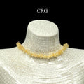 Citrine Strand Chip Choker Necklace (16 Inches) (4 Pieces) (INJD)