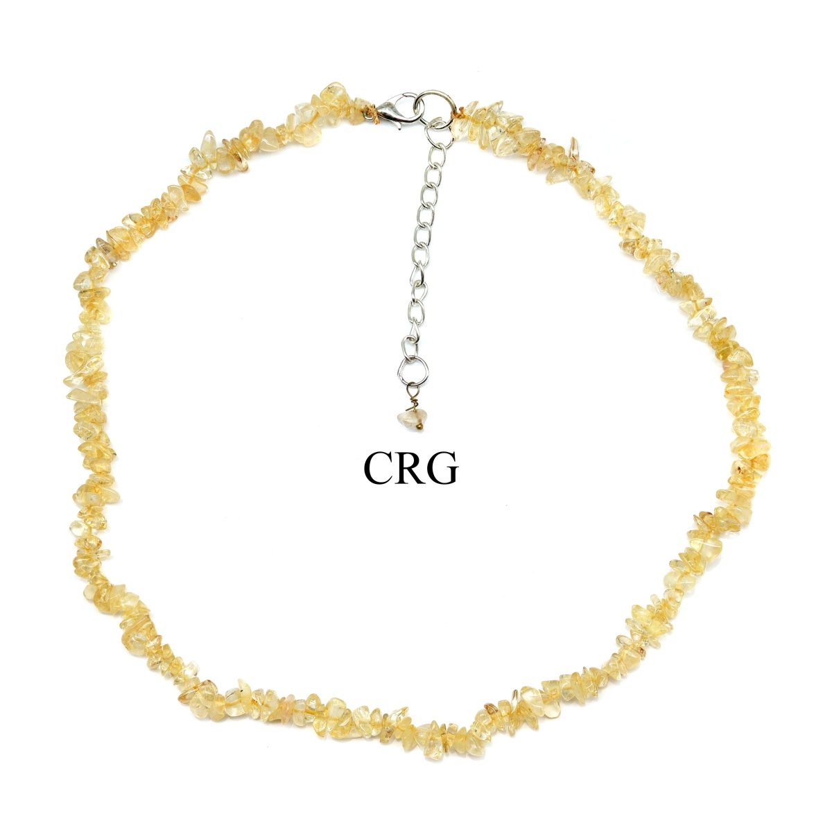 Citrine Strand Chip Choker Necklace (16 Inches) (4 Pieces) (INJD)