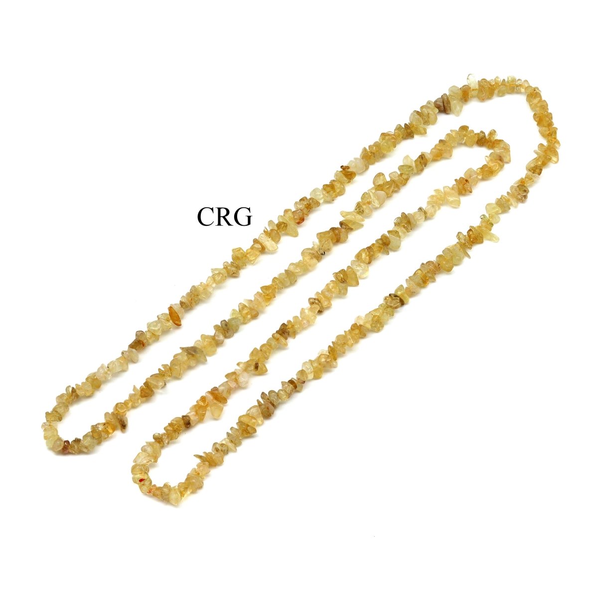 Citrine Strand Chip Necklace (32 Inches) (1 Piece) (INJD)