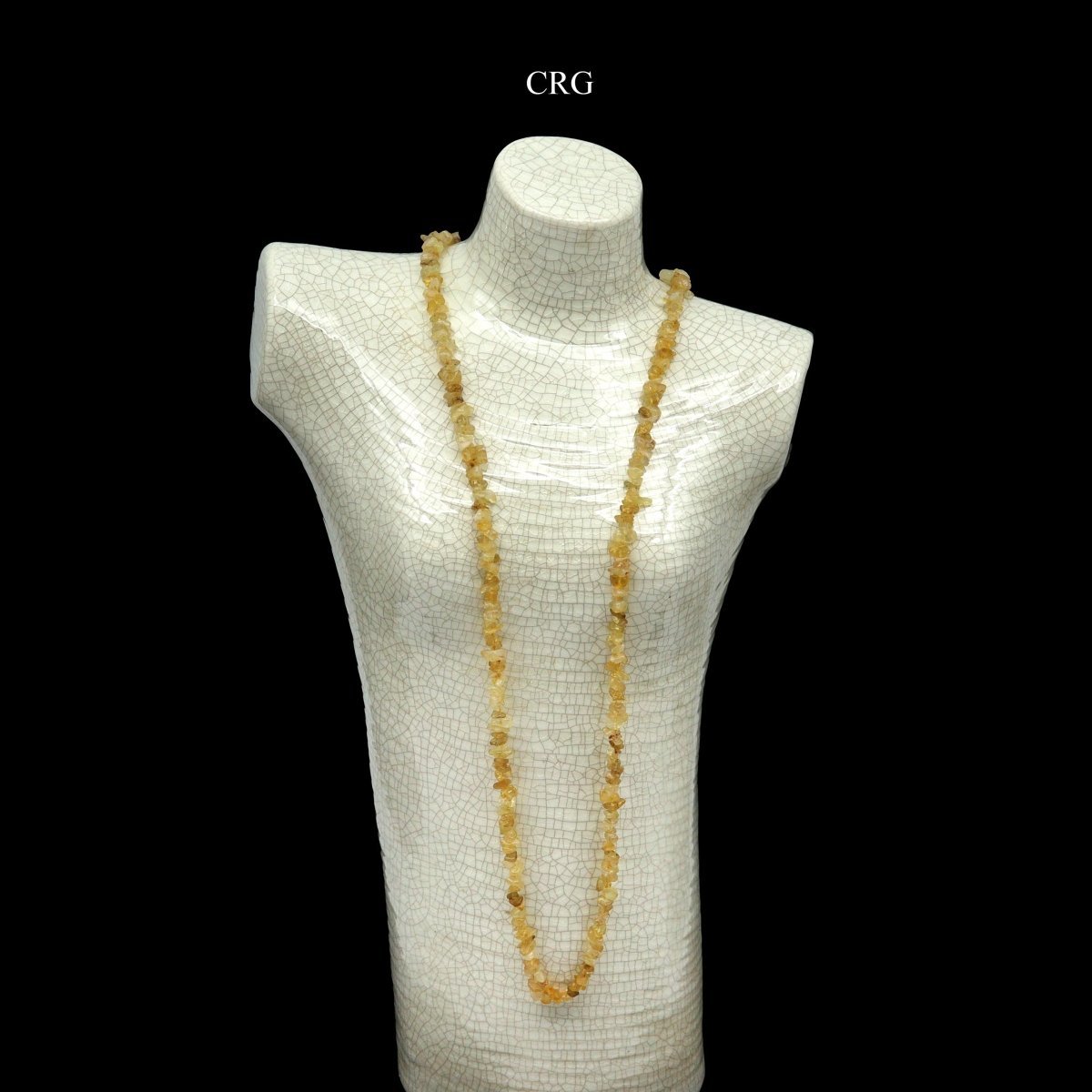 Citrine Strand Chip Necklace (32 Inches) (1 Piece) (INJD)