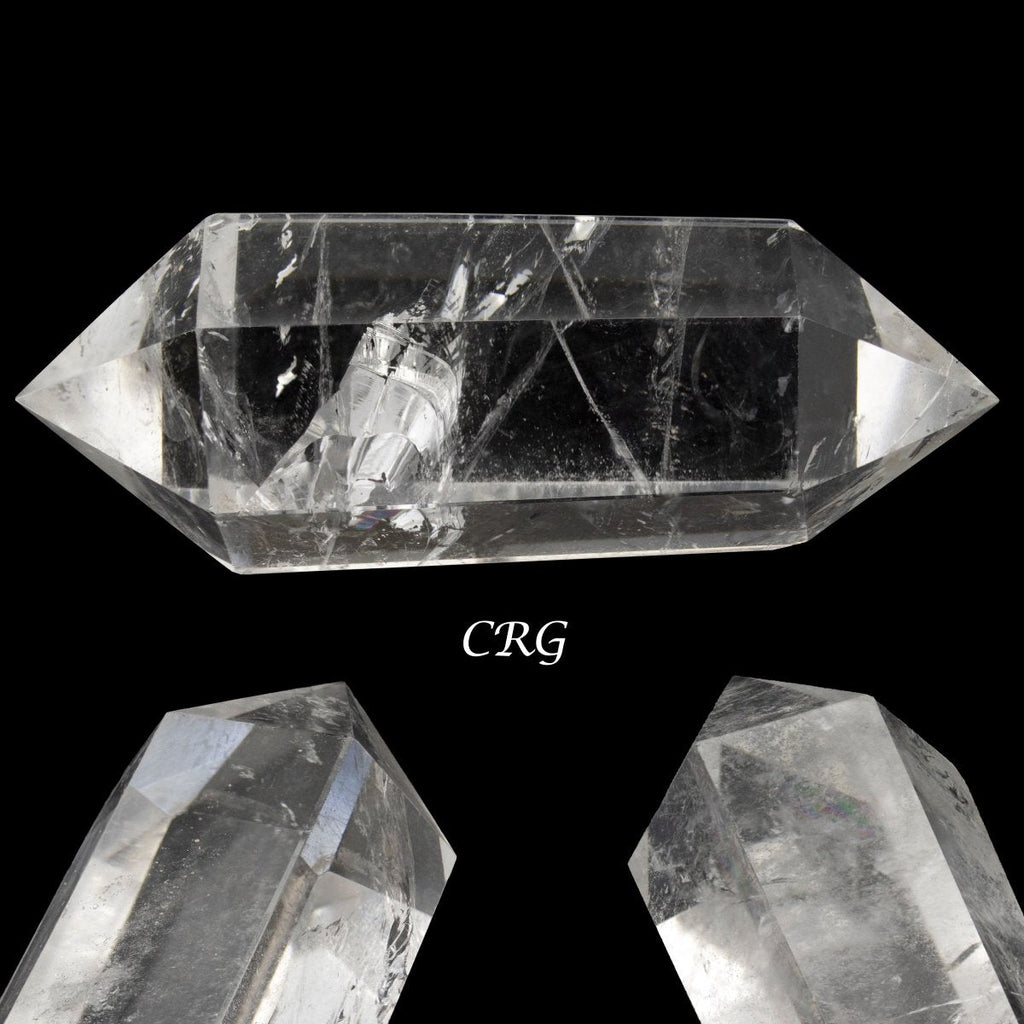 Clear Quartz Double Terminated Point (4 Pieces) Size 3.5 Inches Crystal Gemstone