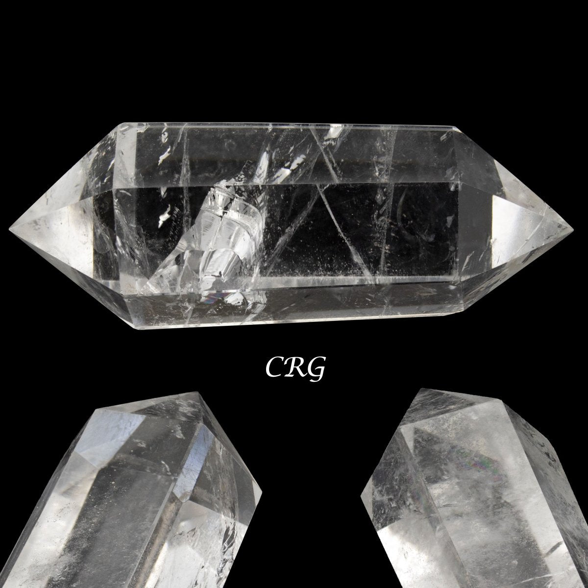 Clear Quartz Double Terminated Point (4 Pieces) Size 3.5 Inches Crystal Gemstone