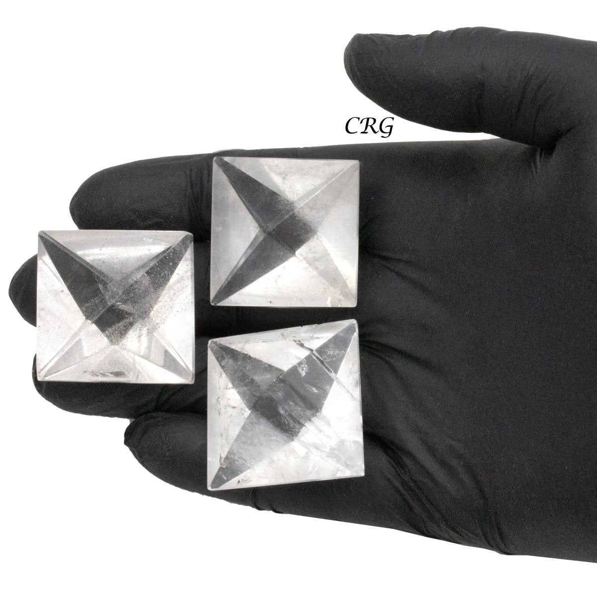 Clear Quartz Octahedron (5 Pieces) Size 25 by 35 mm Crystal Gemstone Shapes