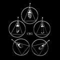 Clear Quartz Point on Silver-Plated Triangle in Ring Pendant (4 Pieces) Size 1.5 Inches Crystal Jewelry Charm