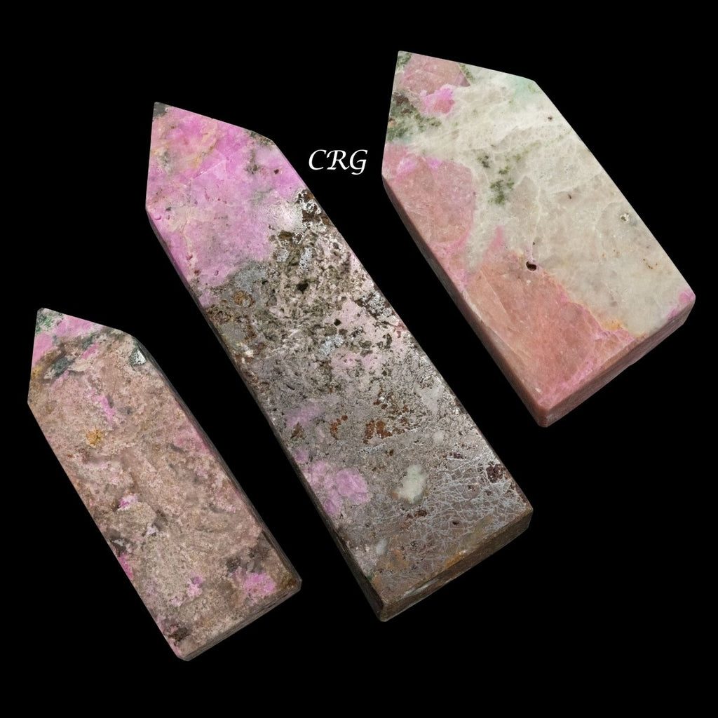 Cobalt Calcite Towers (1 Pound) Size 1.5 to 3.5 Inches Standing Crystal Gemstone Points