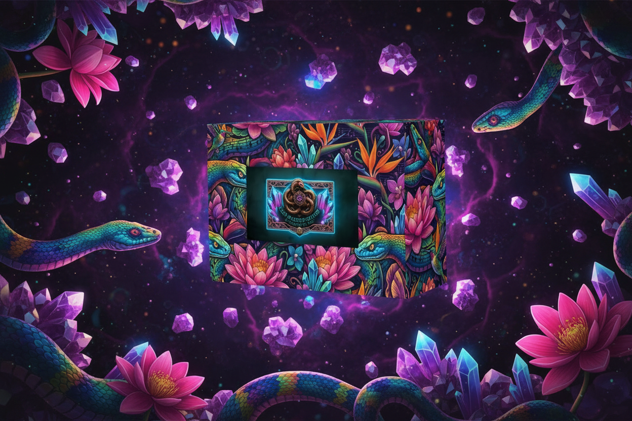 Cold-Blooded Culture Box — Serpent Crystal Magick Background