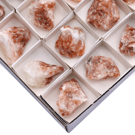 35 Piece Flat - Red Calcite / 1.5-2.5" AVG