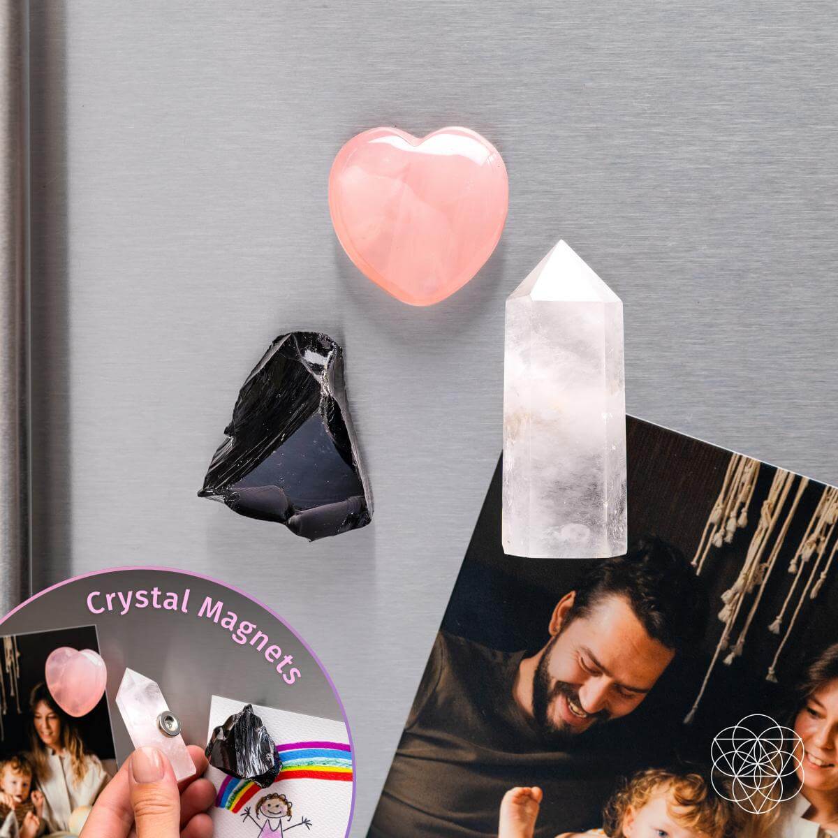 Crystal Guardian Magnets - Trio of Peace & Protection
