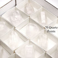 Crystal Quartz Points Flat (1-2 in) (25-50 mm) Wholesale Crystal Lot (35 pcs)