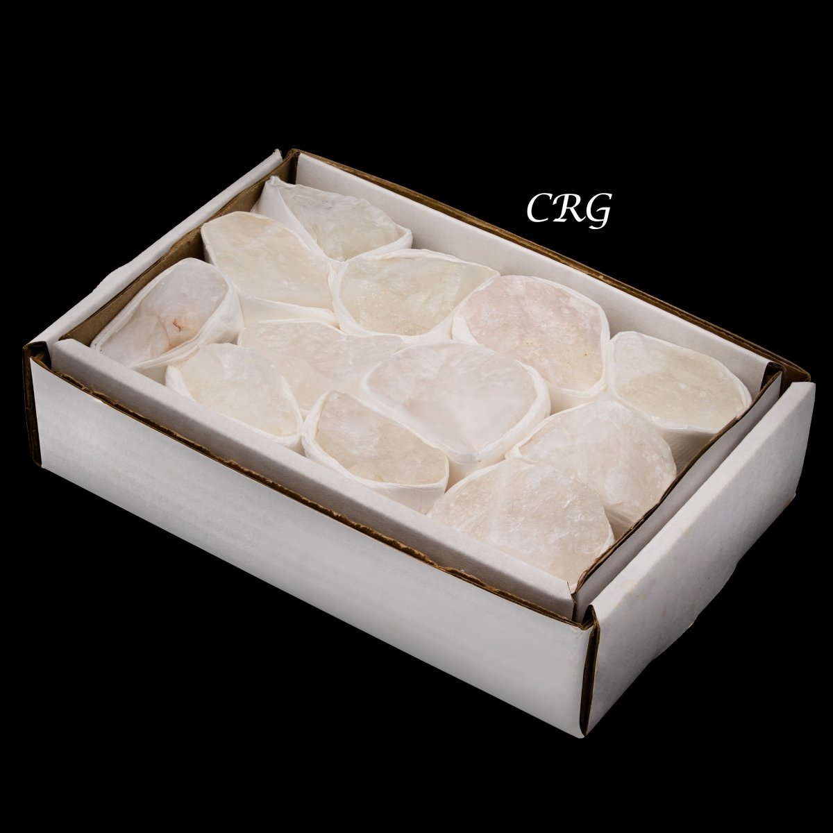 Crystal Quartz Rough Small Flat (12 Pieces) Size 1.25 to 2.5 Inches Bulk Wholesale Lot Crystal Minerals
