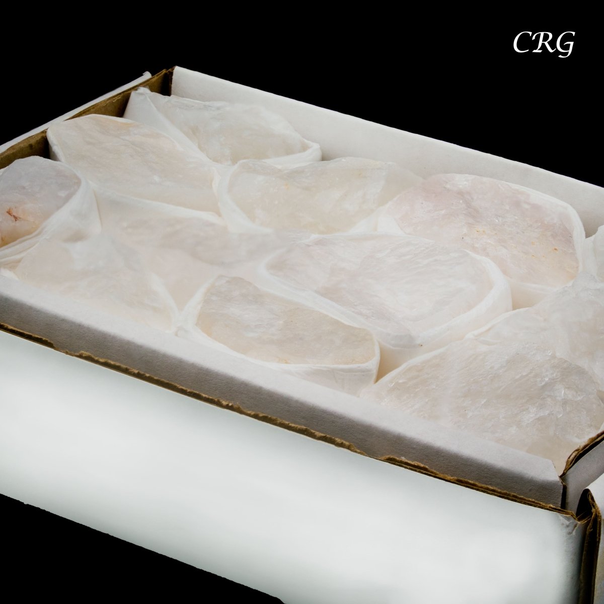 Crystal Quartz Rough Small Flat (12 Pieces) Size 1.25 to 2.5 Inches Bulk Wholesale Lot Crystal Minerals