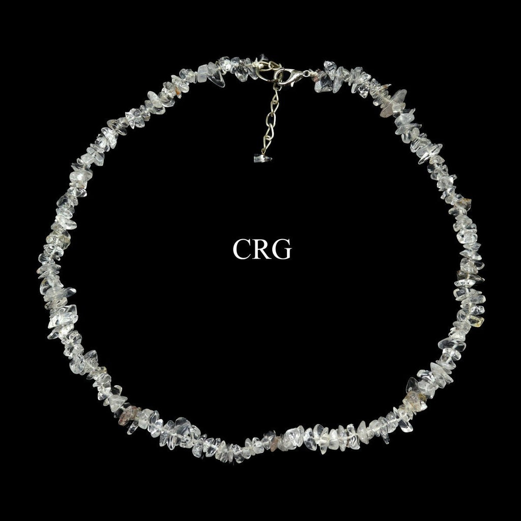 Crystal Quartz Strand Chip Choker Necklace (16 Inches) (4 Pieces) (INJD)