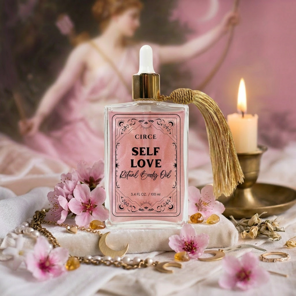 Self Love Ritual Body Oil — Confidence & Heart Healing Oil with Rose Quartz