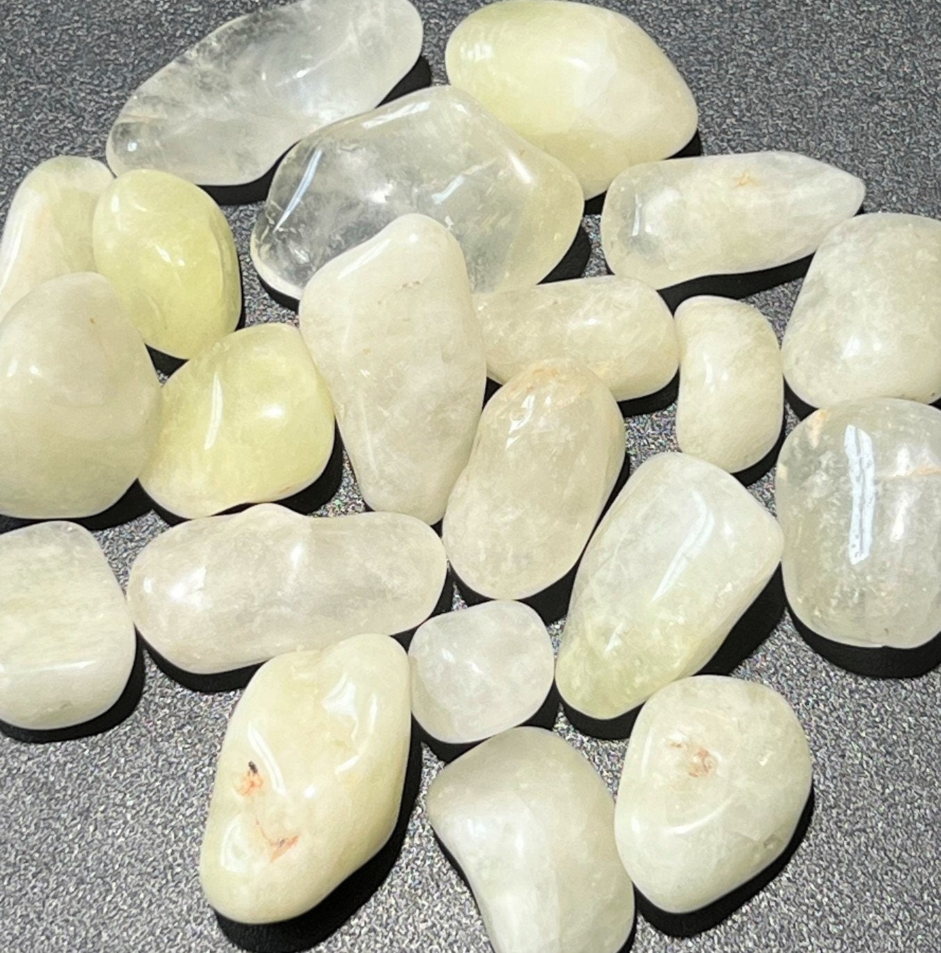 Yellow Quartz Crystal Tumbled Stones (By The Piece or Pound)