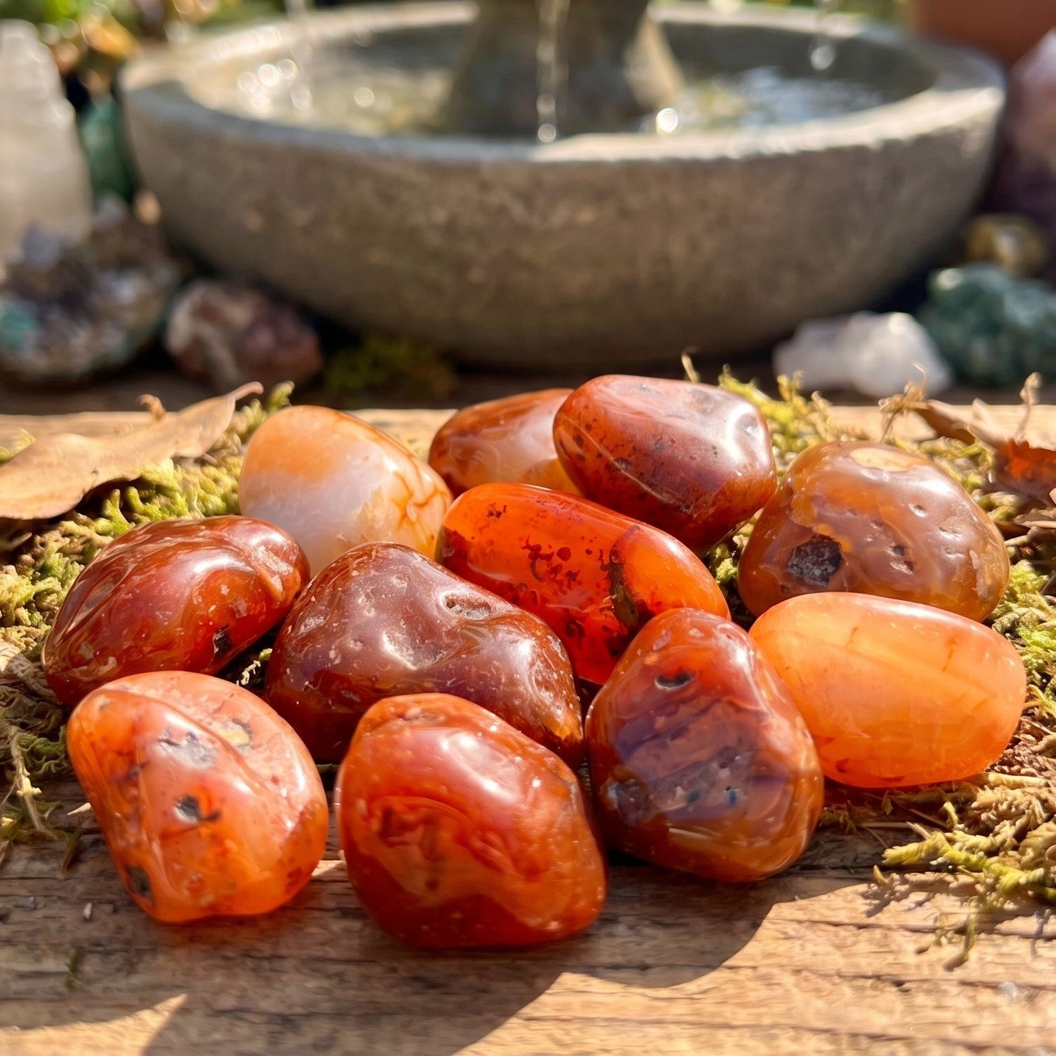 Large Carnelian Red Agate Crystal Tumbled Stones (By The Piece or Pound)