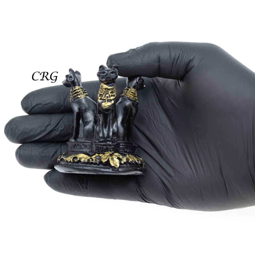 Egyptian Sphynx Sphere Holder Set of 2