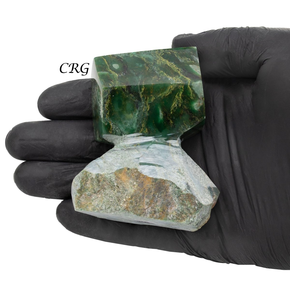 Emerald and Fuchsite Freeform (1 Piece) Size 3 to 4 Inches Bulk Wholesale Lot Crystal Gemstones