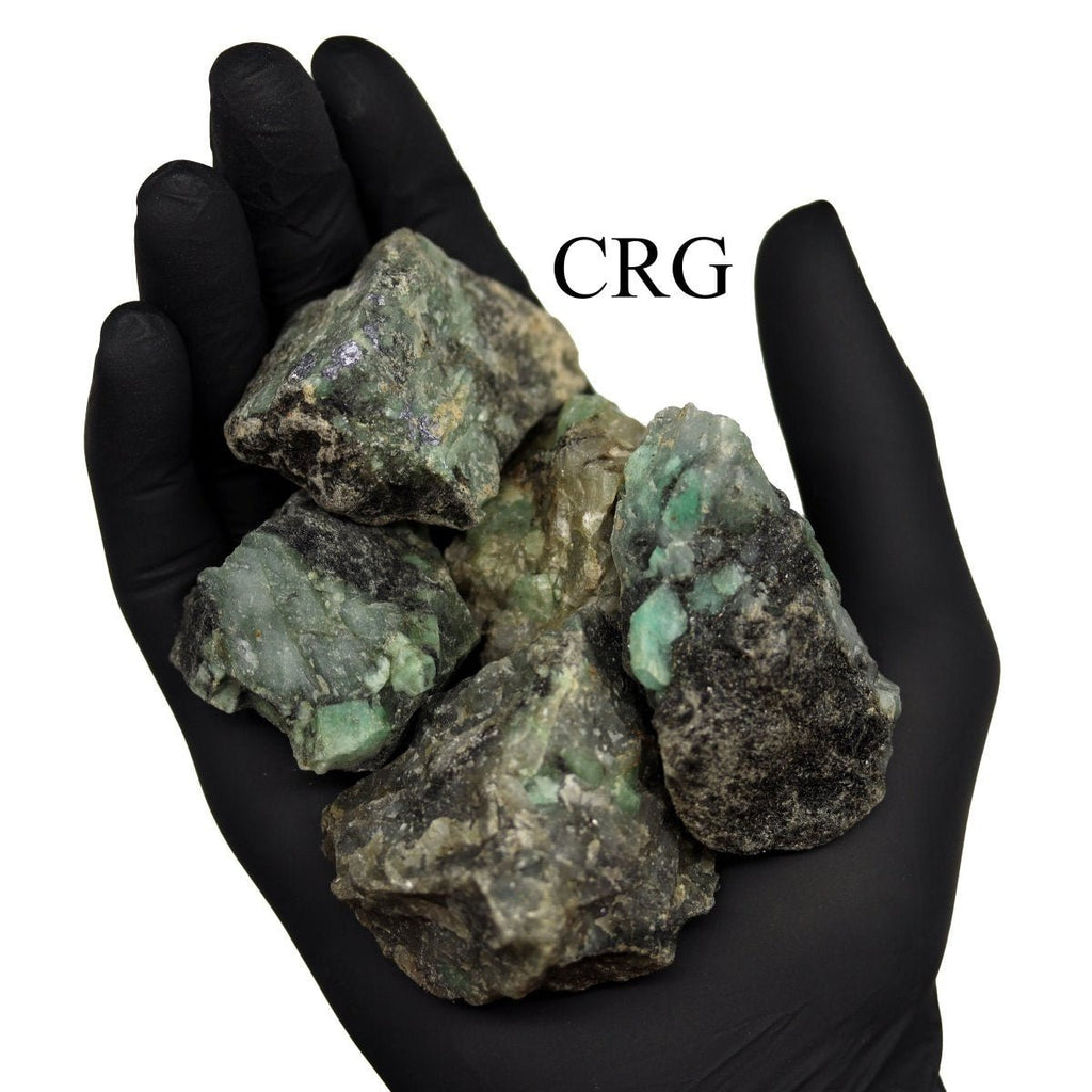 Emerald Large Rough (1.5 To 3 Inches) Bulk Wholesale Lot Raw Crystals Minerals Gemstones