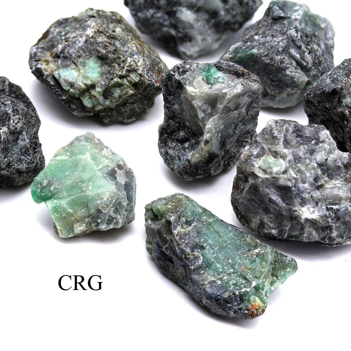 Emerald Rough (1 To 1.5 Inches) Bulk Wholesale Lot Raw Crystals Minerals Gemstones