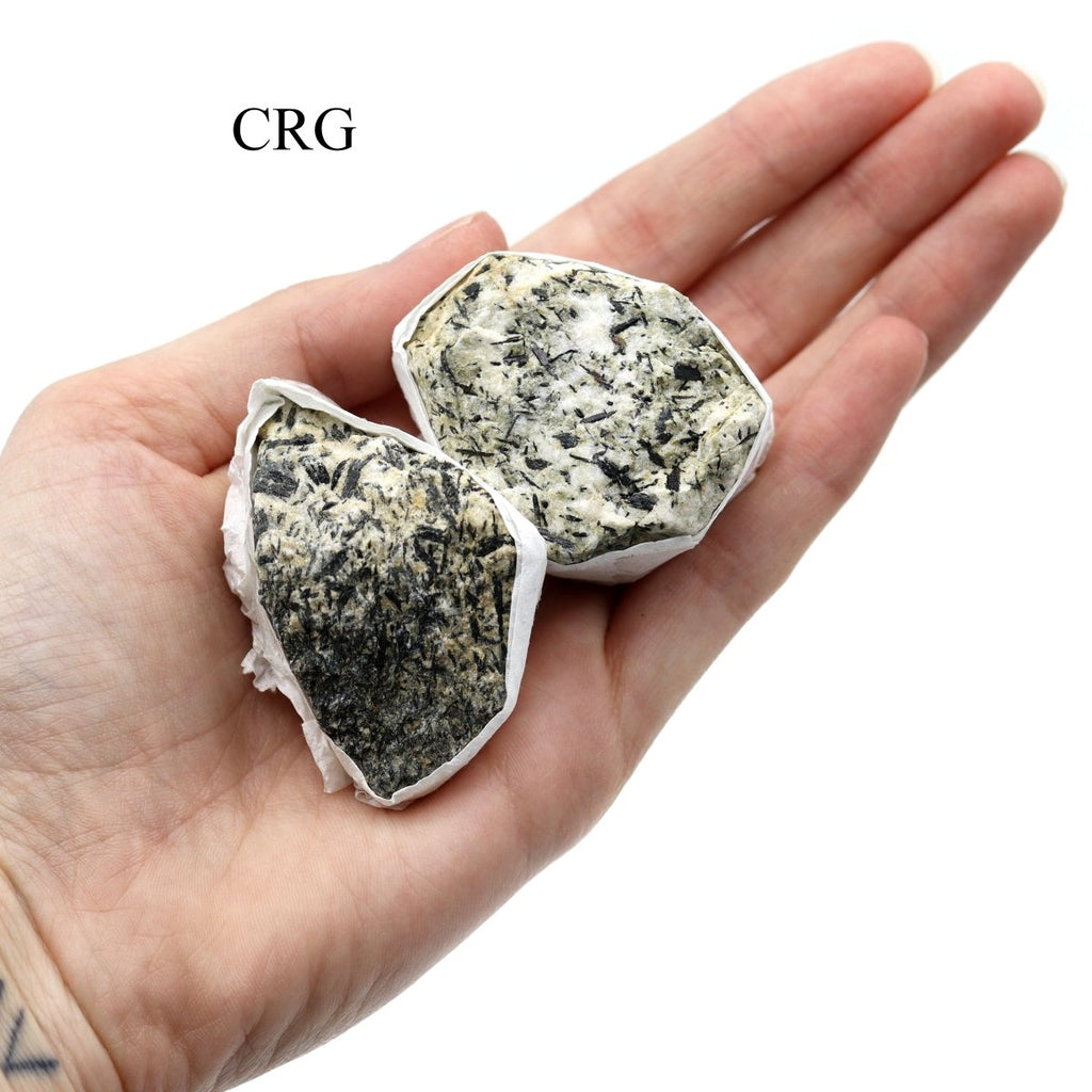 Epidote Rough Medium Flat (1 Flat) Size 1 to 2 Inches Bulk Wholesale Lot Crystal Minerals