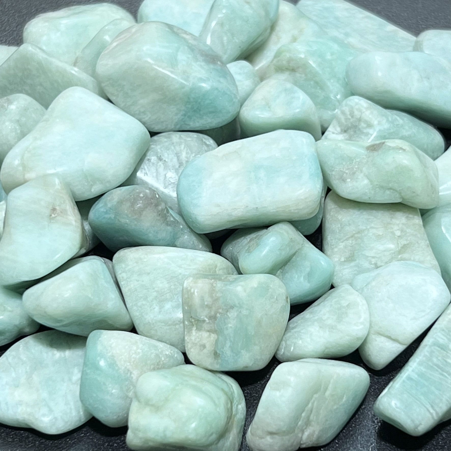 Amazonite Feldspar Tumbled Stones (By The Piece Or Pound)