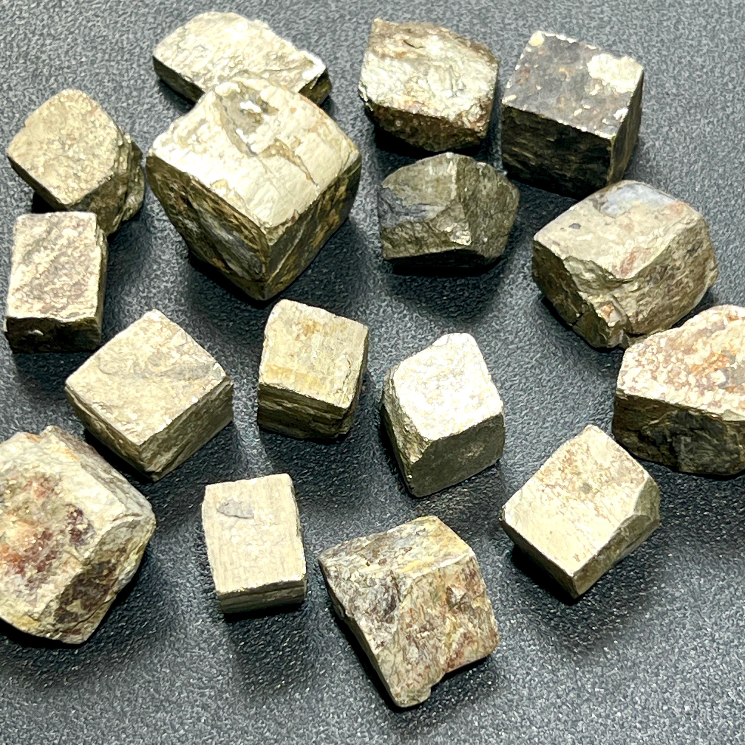 Gold Iron Pyrite Crystal Cubes Rough Raw (By The Piece or Pound)