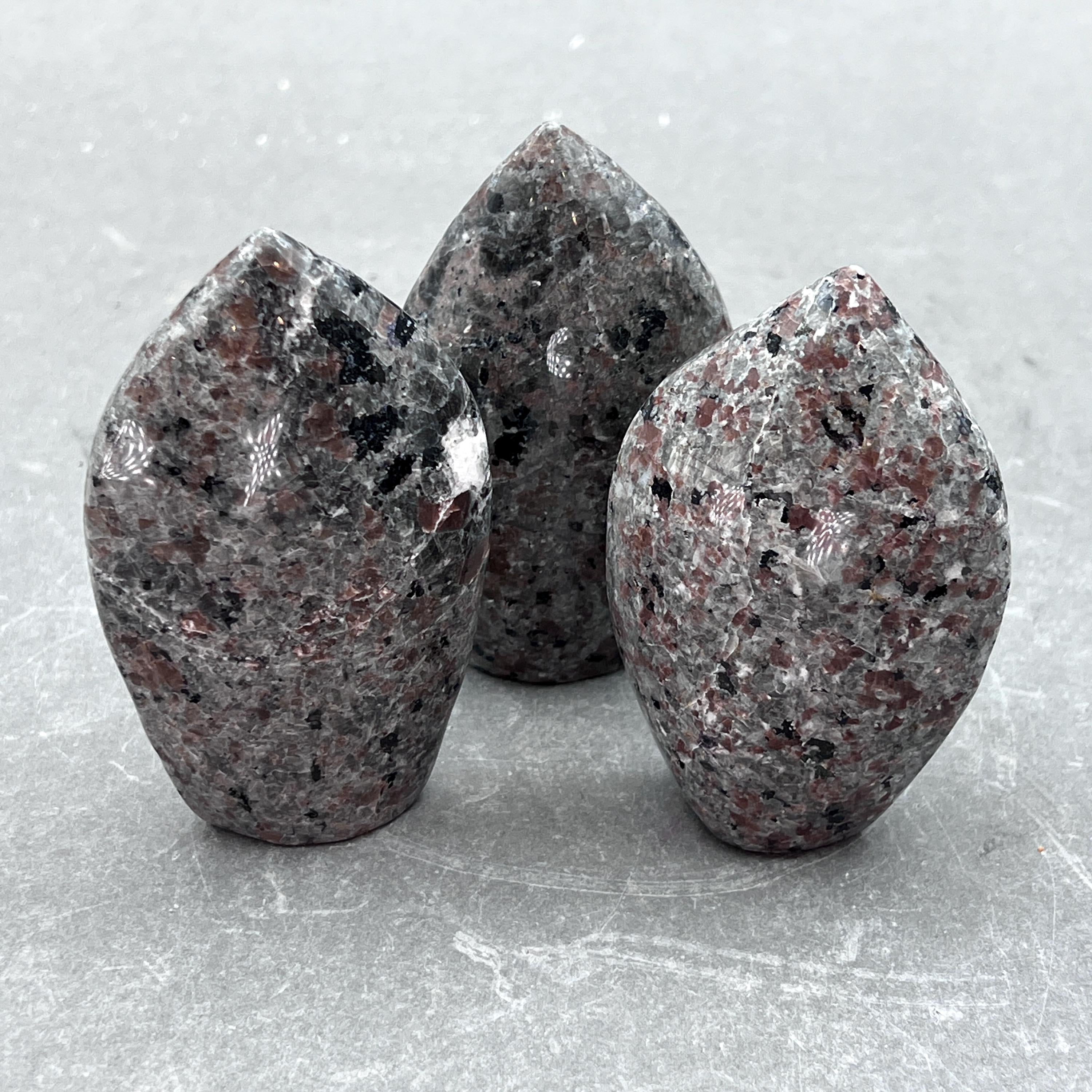 Sodalite Syenite Polished Standing Flame Carving UV Reactive