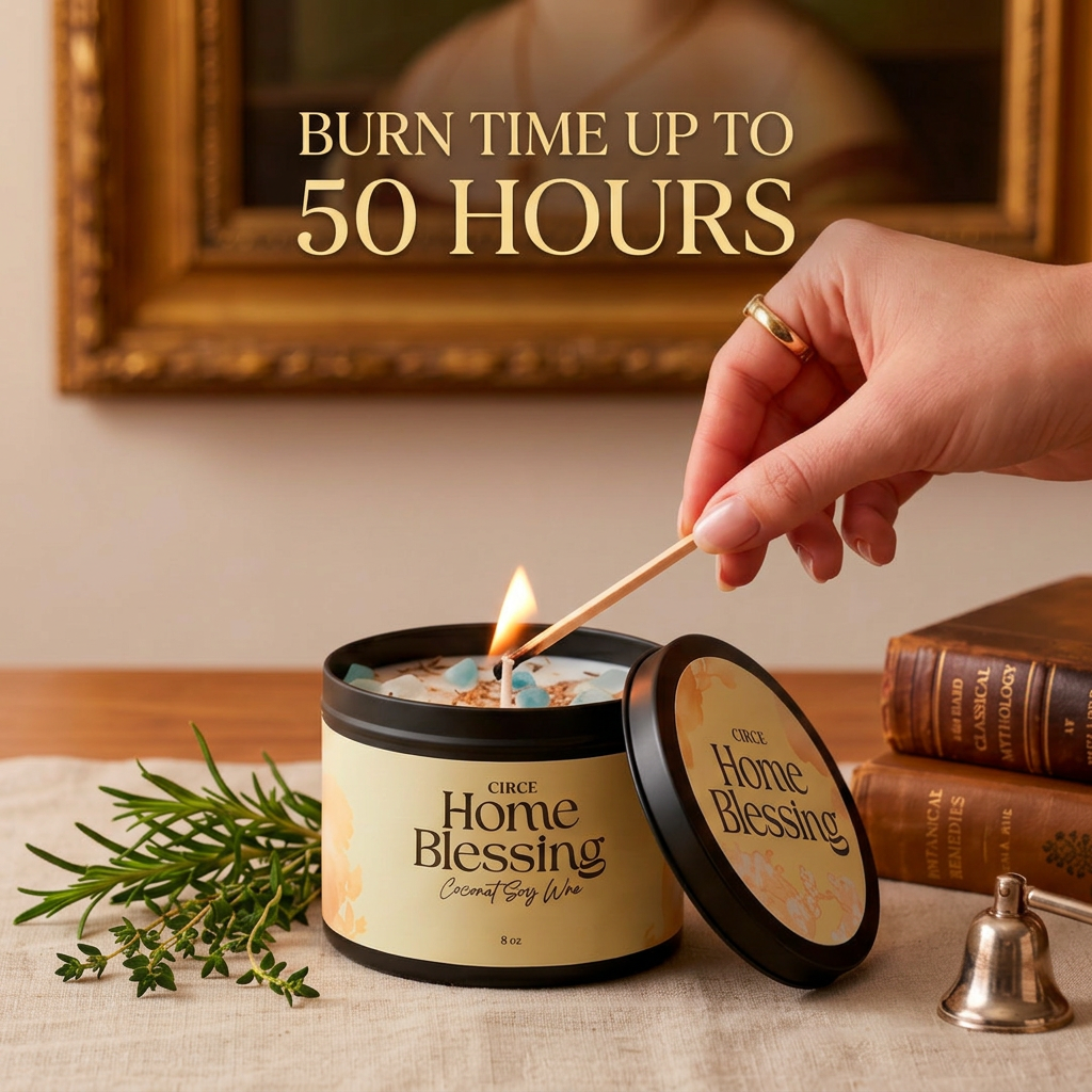 Home Blessing Candle — 8‑oz Harmony & Protection