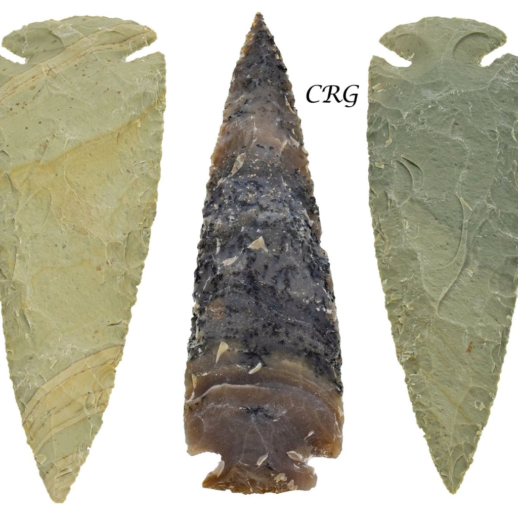 Fancy Jasper Arrowheads (5 Pieces) Size 5 Inches Crystal Gemstone Mineral