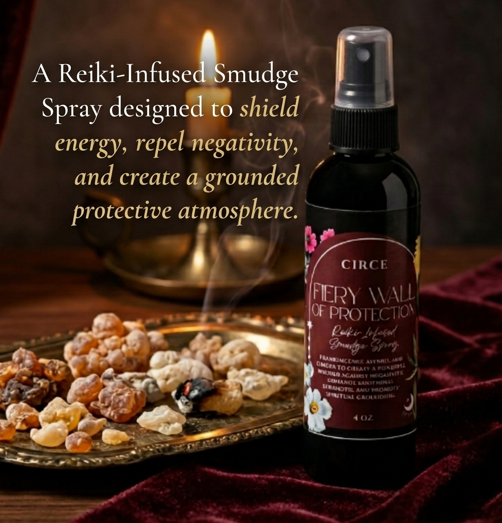 Fiery Wall  Of Protection Smudge Spray — Room & Body Mist